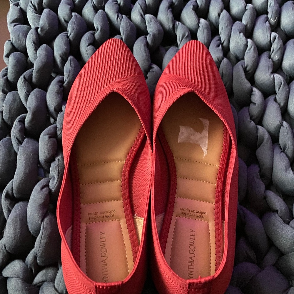 Cynthia Rowley Red flats, Size 8